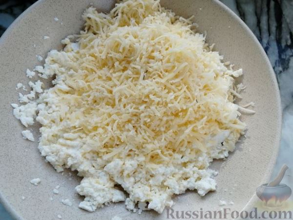 Баклажаны, фаршированные творогом и сыром (в духовке)